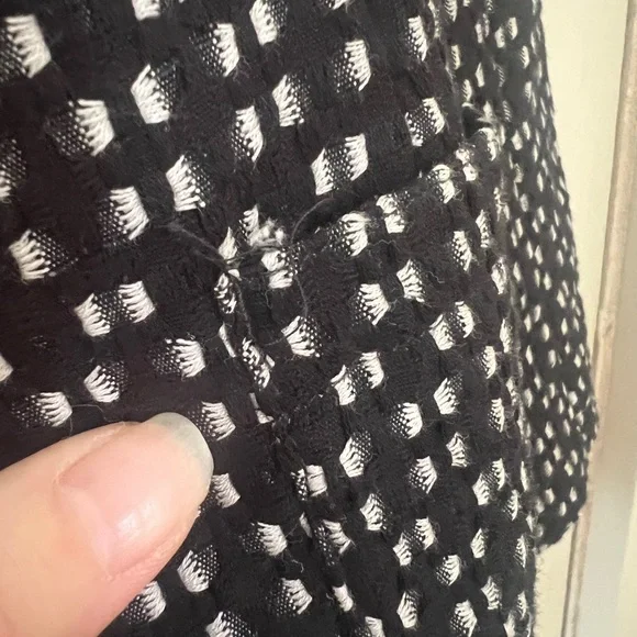 Anthropologie Filipa Textured Black & White Blazer Medium - Picture 12 of 12